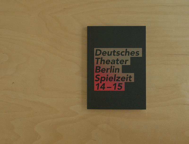 Deutsches Theater Berlin Spielzeit Booklet